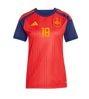 Spanien Martin Zubimendi #18 Hjemmebanetrøje Dame VM 2026 Kortærmet